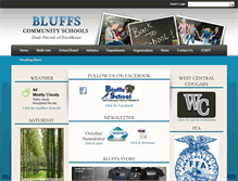 Tablet Screenshot of bluffs-school.com